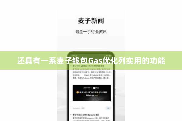 还具有一系麦子钱包Gas优化列实用的功能