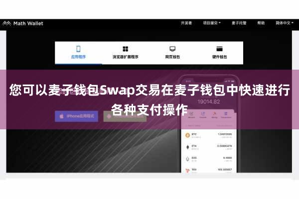 您可以麦子钱包Swap交易在麦子钱包中快速进行各种支付操作